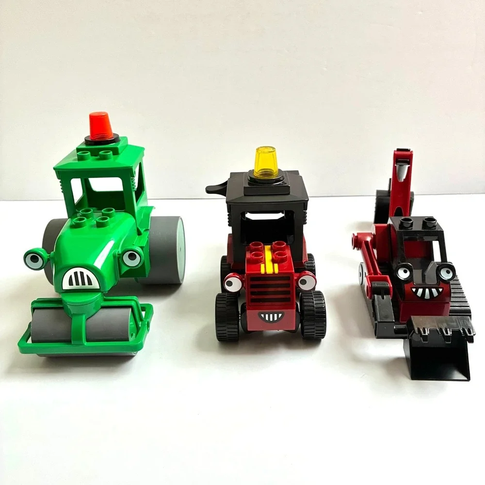 LEGO Duplo Bob the Builder Roley Benny Backhoe Sumsy Forklift Road Set Lot